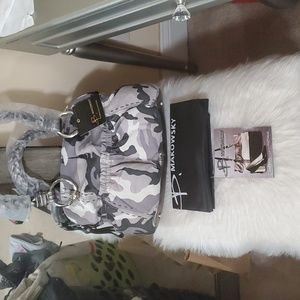 B. Makowsky brand new camouflage shoulder bag w/ dust bag